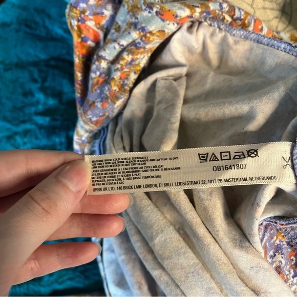 ANTHROPOLOGIE Daily Practice Purple Motiff Treasure Dress Womens XL Sleeveless - Picture 8 of 8